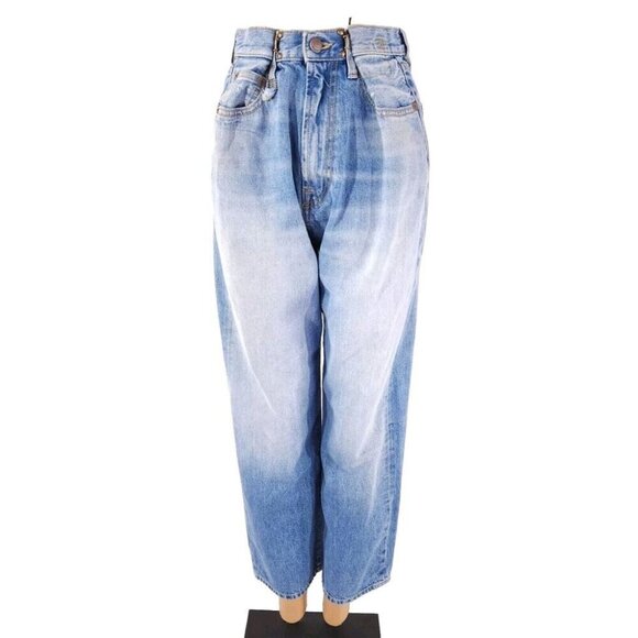 R13 Fold Over Jeans in Irving Blue Size 24 XXS New - Picture 3 of 16